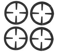 Lurrose Lot de 4 Supports de Grille pour Brûleur à Gaz en Acier Inoxydable Antirouille, Anneaux de Support pour Petites Casseroles et Cafetières, Accessoires de Cuisinière Adaptés