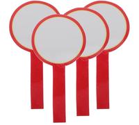 Lurrose Lot de 4 Tableaux Blancs en Mousse Effaçables à Sec, Petit Tableau Blanc 10x20 Cm, Surface Simple Face, Portable pour Vote, Notation de Juges et Utilisation Bureautique