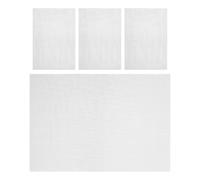 Lurrose Lot de 4 Tapis de Germination en Acier Inoxydable : Doublure pour Plateau de Germination - 30,5 x 21 cm (12 x 8,3 po) - Tapis de Plantation à Mailles de 20 pour la Culture de Micro-pousses et