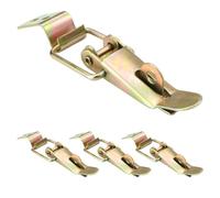 Lurrose Lot de 4 verrous de capot pour boîte à outils, verrous à angle | Verrou coulissant, moraillon à pince pour casier, boîte à outils, boîte à engrenages, coffre de camion, armoire