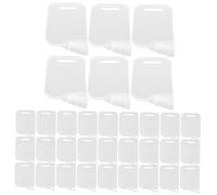 Lurrose Lot de 40 Séparateurs en Plastique Transparent pour Réfrigérateur Organisateur de Compartiments Accessoires de Rangement Réglables Séparateur de Congélateur Multifonction