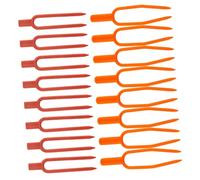 Lurrose Lot de 400 Clips Fixation Vigne Plastique pour Jardinage, Fourches Fixes Fraises, Pinces Support Plantes Grimpantes, Accessoires Jardin Pelouse, Fixation Solide Pratique, Usage Extérieur