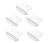 Lurrose Lot de 5 Clips de Butée de Glissière pour Lave- Accessoires de Remplacement Compatible Modèles Facile à Installer Pièces de Rechange Stables et Sécurisées