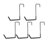 Lurrose Lot de 5 crochets de suspension pour chevrons : Crochet utilitaire robuste pour garage, sans perçage - Grand en S pour suspendre échelle, vélo, outils, tuyau d'arrosage, cordes,