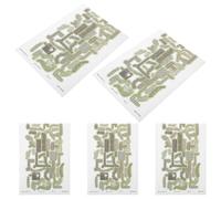 Lurrose Lot de 5 Dalles Adhésives Miniatures en Vinyle 3D pour Aménagement Paysager, Pavé de Roches Réaliste pour Bac à Sable Zen et Jardin Féérique, Autocollants Décoratifs pour