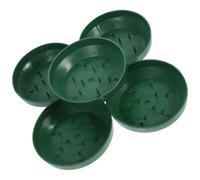 Lurrose Lot de 5 Plateaux en Mousse Plastique Verts Pratiques et Polyvalents pour Compositions de Fleurs Modernes, pour Décorations de Fêtes et Maison