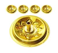 Lurrose Lot de 5 Porte-Mèches Flottantes en Aluminium 4 CM Accessoire pour Lampe à Pétrole Socle Métallique Compatible Lampes à Huile Mèche de Rechange pour Usage Intérieur et