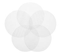 Lurrose Lot de 5 Tapis Vapeur Ronds en Silicone 18 Cm, Résistant Haute Température, Antiadhésif et Réutilisable, pour Cuisson Vapeur, Dim Sum et Pâtisserie Maison