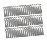 Lurrose Lot de 50 Lames de Rechange pour Cutter 4 en Acier 60 Argenté, Outils de Découpe pour Scrapbooking et Travail du Bois, pour Loisirs Créatifs