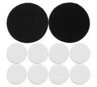 Lurrose Lot de 50 pastilles auto-adhésives rondes à crochets et boucles, pour fixation murale et tapis