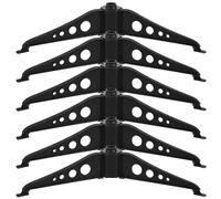 Lurrose Lot de 6 Bases d'arbre de Noël en Plastique Vert Noirâtre Supports Pratiques et Légers pour Fixation Stable sur Surface Lisse Accessoires Indispensables pour Décoration Festive