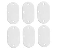 Lurrose Lot de 6 caches de thermostat en plastique : Plaque de recouvrement du trou de thermostat - Pièces de rechange pour panneau de commande de congélateur - Boîtier de protection pour
