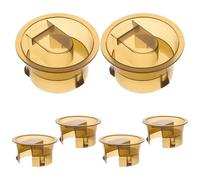 Lurrose Lot de 6 Couvercles de Remplacement en Plastique pour Carafe en Verre Couvercles pour Bouilloire à Eau Froide Bouchons Réutilisables Compatibles Distributeurs de Jus Usage