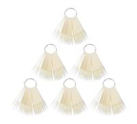 Lurrose Lot de 6 échantillons de vernis à ongles avec anneau et embout,