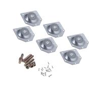 Lurrose Lot De 6 Écrous Supports De Pieds Vis Coudées Pieds De Meubles Réglables Pieds De Meubles Hauts Pieds De Table Canapé Connecteur De Rembourrage Conique Plaque De Pied De