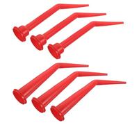 Lurrose Lot De 6 Embouts Applicateurs De Colle Pour Murs-Rideaux Rallonge De Tube De Mastic Outil D'Application De Mastic Rouge