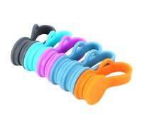 Lurrose Lot de 6 Enrouleurs de Câble en Silicone Magnétique, Pince pour Câble D’écouteurs Multifonction, Support de Rangement Compact pour Bureau, Maison et Utilisation Couleur Aléatoire