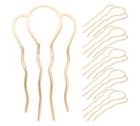 Lurrose Lot de 6 épingles à cheveux en métal 4 dents pour fille