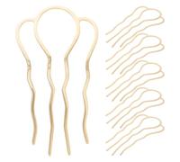 Lurrose Lot de 6 épingles à cheveux en métal 4 dents pour fille