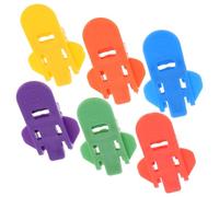 Lurrose Lot de 6 Ouvre-boîtes en Plastique pour Boissons, Ouvre-canettes Ergonomique et Sûr Doigts, pour Pique-niques et Autres Occasions