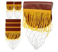 Lurrose Lot de 6 Poches de Table de Billard en Filet Résistant, Accessoires Solide pour Table de Billard, Conception Robuste pour Écoles et Clubs Sportifs