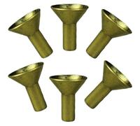 Lurrose Lot de 6 Porte-Parfum en Métal à Reflux Supports pour Cônes de Parfum Réutilisables Base Épaisse et Lisse Assortiment 3 Grands 3 Petits pour Ambiance Zen et Aromathérapie