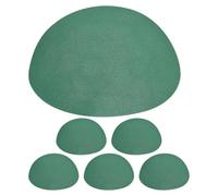 Lurrose Lot de 6 sphères de mousse demi-rondes - Blocs de mousse verte de 14 cm pour la création de compositions, la décoration d'allées de mariage, les bouquets et les centres de table.