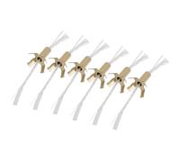 Lurrose Lot de 6 Supports de Mèche en Fer Doré Outil de Centrage pour Lampe à Huile et Bougie Pied de Lampe Domestique pour Temple et Décoration Intérieure Accessoire Résistant