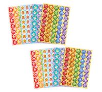 Lurrose Lot de 8 Feuilles D'autocollants de Récompense Décoratifs en Vinyle 330 Pièces pour Enseignants et Parents, pour Parties et Activités Artistiques