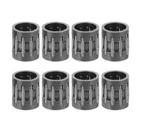 Lurrose Lot de 8 roulements à aiguilles pour piston de tondeuse à gazon, remplacement de la bielle de pour l'entretien du moteur de débroussailleuse, 15 x 12 mm