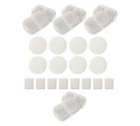 Lurrose Lot de 8 Sets de Filtres de Remplacement pour Fontaine à Eau pour Chat Filtre Éponge 3 Couches Compatible Multiples Modèles Purification pour Animaux Usage Domestique et