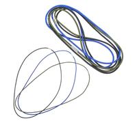 Lurrose Lot de 9 Sangles Élastiques pour Paquet Poubelle 70 CM Circonférence Caoutchouc Extensible Noir Bleu Vert Bande de Maintien pour Poubelle D’Intérieur et Bac à Litière