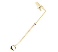 Lurrose Lyre Portable pour Flûte en Fer Doré, Accessoire Pratique et Léger pour Performances en Direct et Séances de Pratique