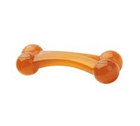 Lurrose Mâcher Os pour Chien Petit Double Tête en PU Résistant aux Morsures Saveur Bœuf Dentaire Solide pour Chiot pour Jeu Intérieur et Extérieur