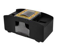 Lurrose Machine à Mélanger Automatique en Abs, Mélangeur et Distributeur Électrique pour Deux Jeux, Fonctionnement Silencieux, Adaptée aux Jeux de Société et Poker à Domicile