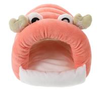 Lurrose Maisonnette Chaude pour Hamster : Accessoires de Cage en Forme de Crabe Mignon pour Petits Animaux, Souris, Rats, Chinchillas, Hamsters Nains