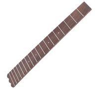 Lurrose Manche de Remplacement pour Ukulélé en Bois Marron, Accessoire Facile à Utiliser 18 Frettes et Points Blancs, pour Guitare Folk 26 Pouces