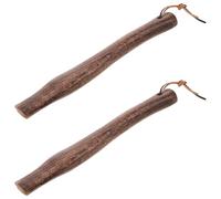 Lurrose Manches Courbés en Bois 2 Pièces pour , Poignée Antidérapante, pour Réparation d'Outils de Jardin et Camping
