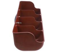 Lurrose Mangeoire pour Porcs 4 Compartiments en Plastique Composite, Distributeur D’aliments pour Porcelets, Abreuvoir Solide pour Élevage Porcin et Ferme, Gestionnaire de Pannage