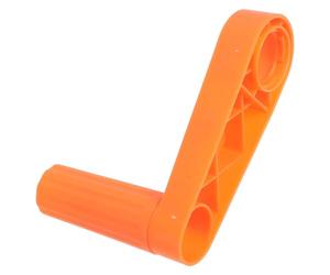 Lurrose Manivelle de Dévidoir de Tuyau D'arrosage Extérieure, Accessoire de Remplacement en Plastique Dur, Poignée Orange Compatible Enrouleur Mural pour Jardin et Arrosage Professionnel