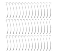 Lurrose Marque-pages Rétro Accessoires Robustes et Polyvalents en Alliage de Zinc Argenté Lot de 50 Breloques Métalliques Sculptées pour et Création de Bijoux
