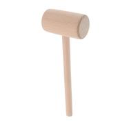 Lurrose Marteau de Hêtre Équilibré pour Bricolage Cuir et Travail Du Manche Ergonomique Outil Multifonction pour Projets Diy
