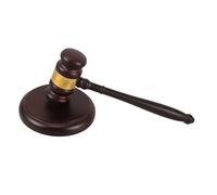Lurrose Marteau de Juge Bois Massif avec Bloc Sonore pour Tribunaux Enchères et Décor Avocat Accessoire Professionnel et Élégant