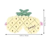 Lurrose Masque de Sommeil Occultant et Respirant Bande Élastique Couleur Aléatoire en Peluche Ananas Jaune pour Avion ou Salon de Beauté