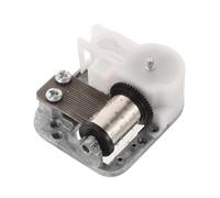 Lurrose Mécanisme de Boîte à Musique à Remontage Double Tige Filetée M3.0 et Bouton Champignon, Pièces de Remontoir pour Bricolage, Remplacement pour Boîte à Bijoux Musicale, DIY Décor