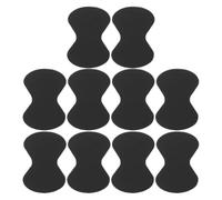 Lurrose Médiators de guitare en silicone antidérapants noirs, lot de 10 adhésifs autocollants, accessoires pratiques pour jeu en studio et live