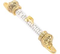 Lurrose Mezuzah Métal Décoratif Religieux Rétro pour Porte Entrée Ornement Délicat avec Fixation Protection et Sanctification Maison