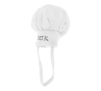 Lurrose Mini Chef Hat for Dolls Small Lightweight Cook Cap Miniature Bakery Hat for Role Play Dress Up and Imaginative Play