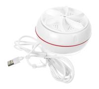 Lurrose Mini Machine à Laver Portable Usb En Abs Fonction Cavitation Vibrante 30 Arrêt Automatique, Laveuse Compacte Pour Dortoir, Voyage Et Appartement