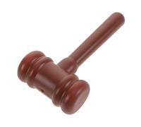 Lurrose Mini Marteau Plastique pour Garçon Fille Petit Ergonomique et Sécurisé Accessoire de Déguisement Juge pour Jeux de Rôle Éducatifs et Halloween Marron